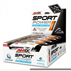 Amix Sport Power Energy Snack Bar 45g x 20  (batonėliai su kofeinu) 