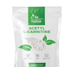 Raw Powders Acetyl L-Carnitine 120 kapsulių 
