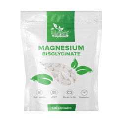 Raw Powders Magnio bisglicinatas 500mg  120kaps. 