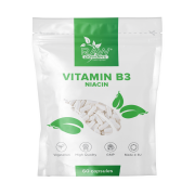 Raw Powders Niacinas (vitaminas B3) 60 kaps.