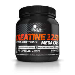 Olimp Creatine 1250 Mega Caps 400 ir 120 kaps. 