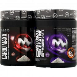 MaxxWin Micronized Creatine monohydrate 550g + CARBO MAXX 500 g 