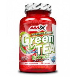 Amix Green Tea extract with vit C 100 kaps 