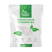 Raw Powders Riboflavinas (vitaminas B2) 60 kaps.
