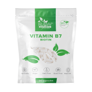 Raw Powders Biotinas (Vitaminas B7)  90 kapsulių 