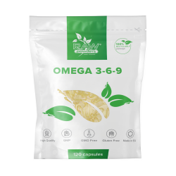 Raw Powders Omega 3-6-9  (omega riebiosios rūgštys) 120 kapsulių 